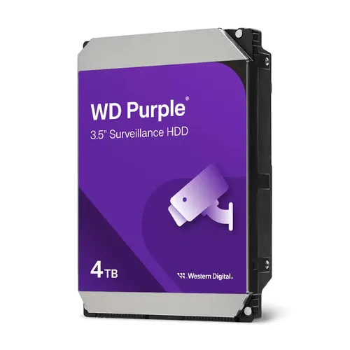 Disco Duro Western Digital Purple 3.5", 4 Tb, Serial Ata Iii, 5400 Rpm, Cache 128 Mb